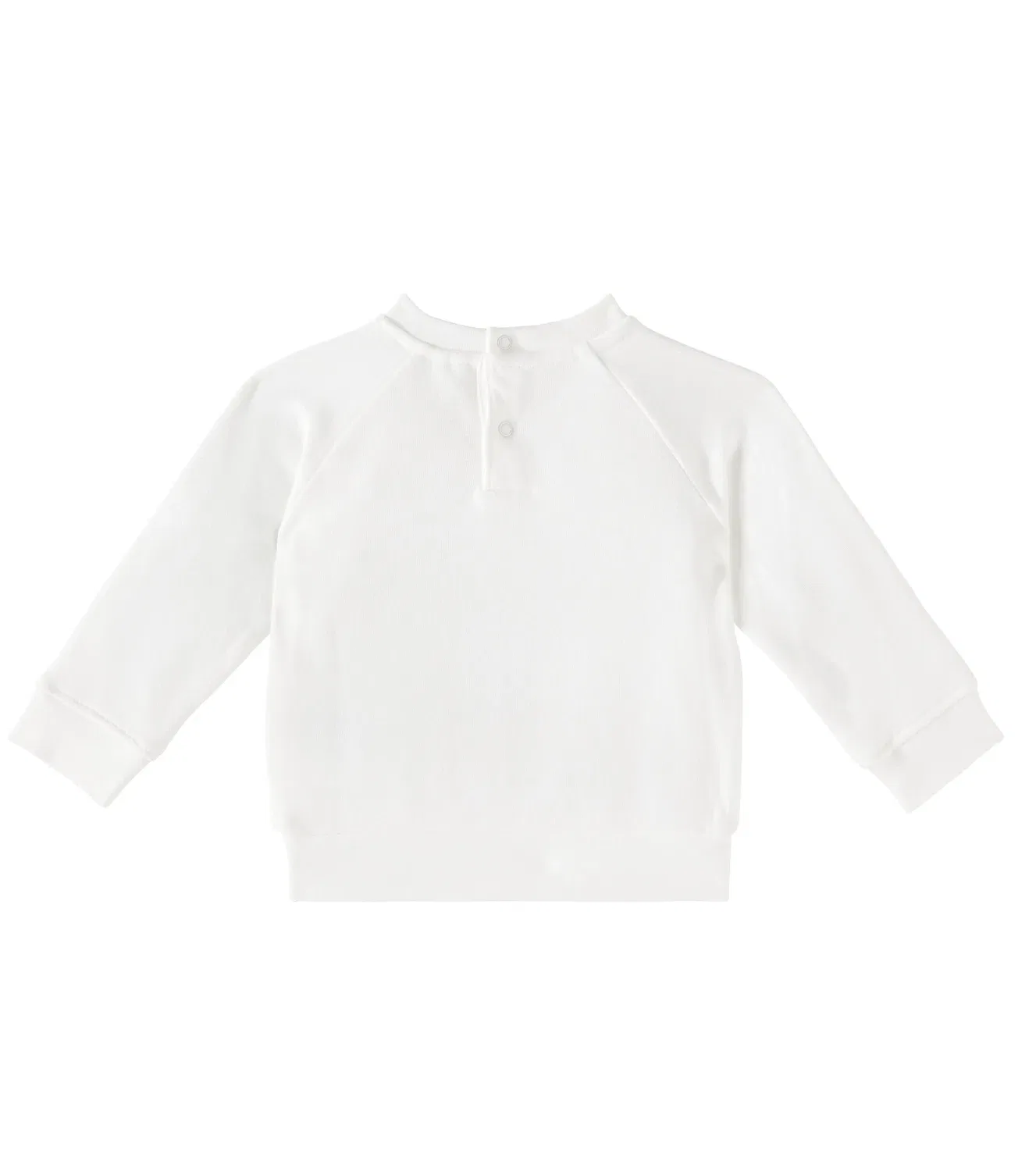 Детская толстовка из искусственной овчины хлопковая Stella Mccartney Kids, белый — фото 2