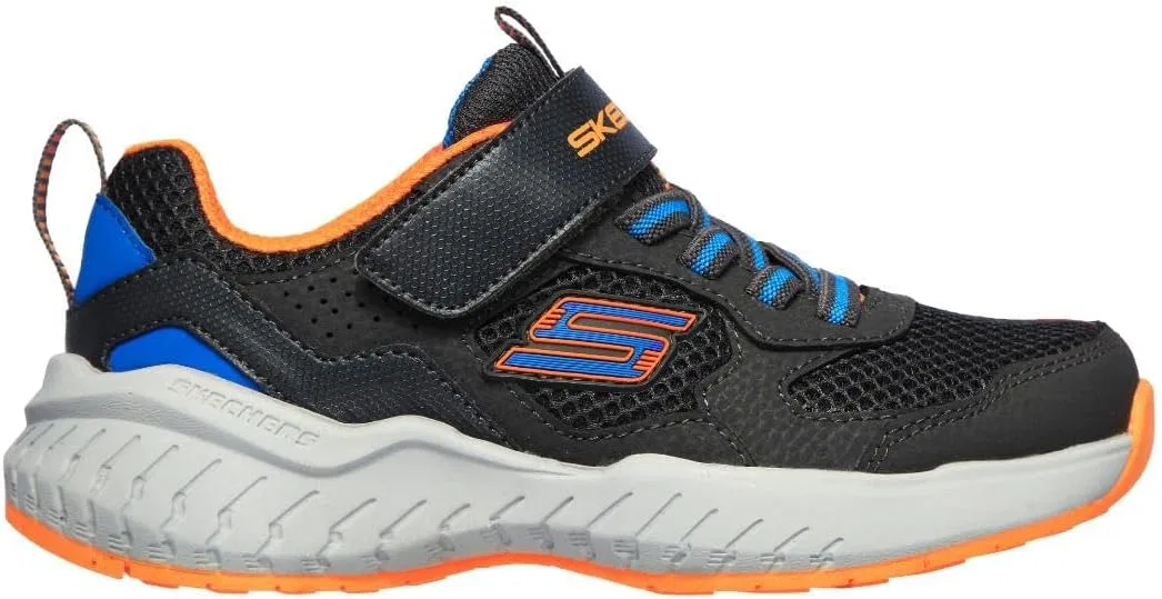 Детские кроссовки для мальчиков Power Sonic Anorzo Skechers, Charcoal/Orange