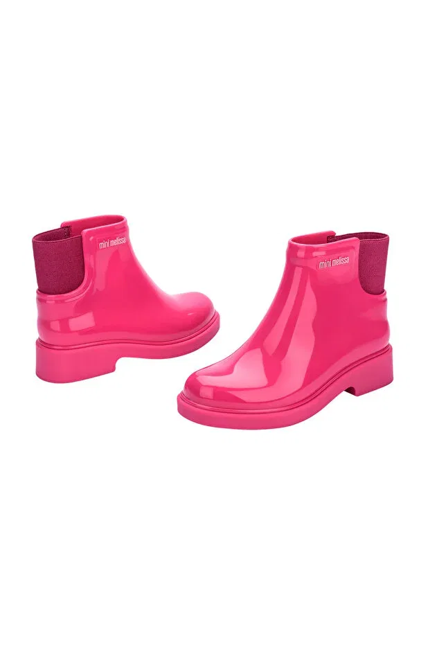Детские ботинки для девочек без шнуровки Mini Melissa, Pink — фото 4