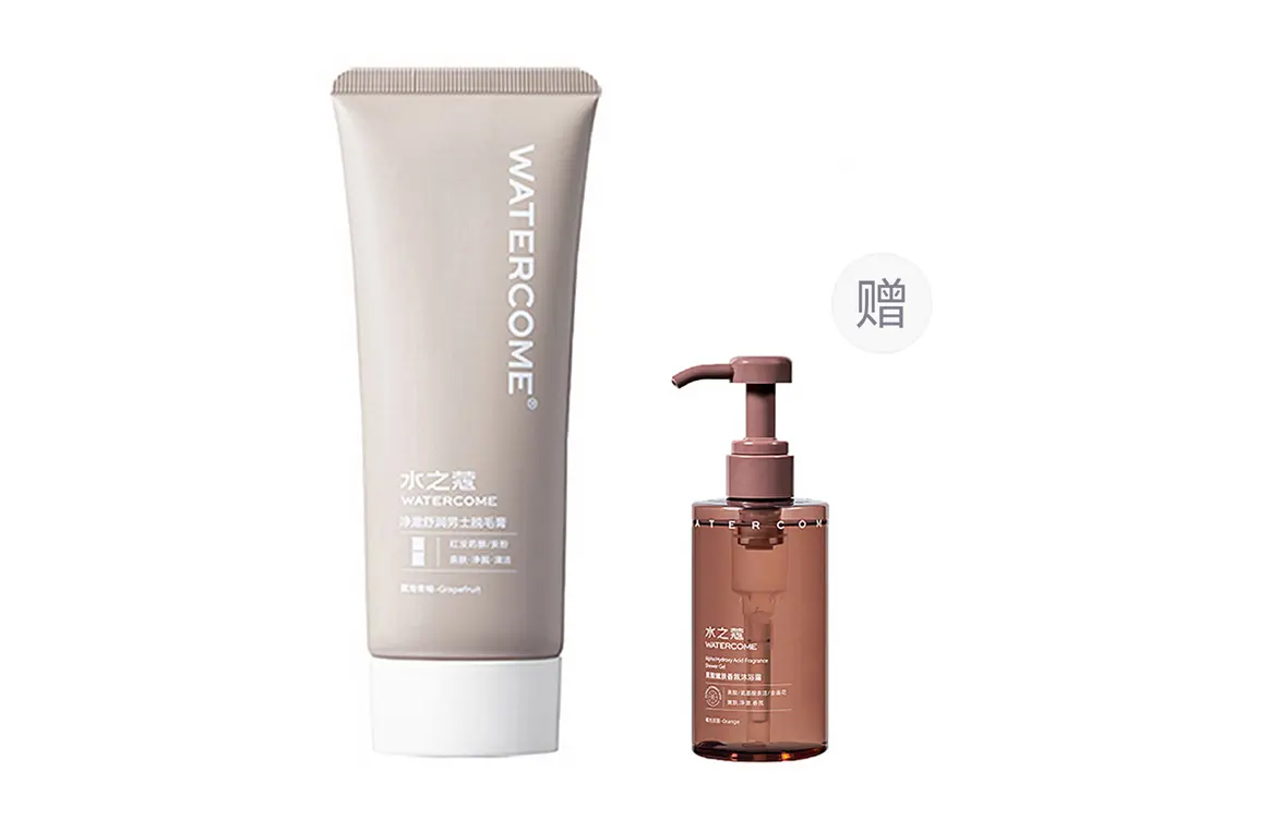 

Мужской крем для депиляции Clear с ароматом помело, 50 г/120 г WATERCOME, clear men's hair removal cream 50g with alpha hydroxy acid skin-soothing fragrance shower gel 300ml