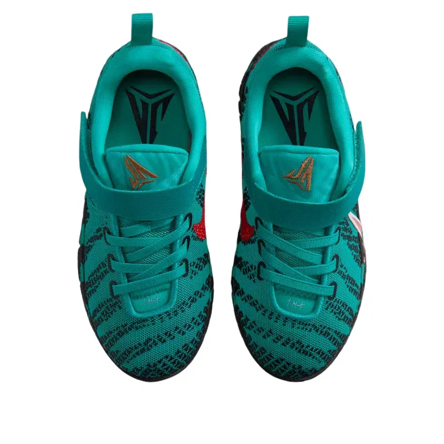 Детские кроссовки для мальчиков с закрытой шнуровкой Nike Ja 3 Scratch 3.0, зеленый — фото 4