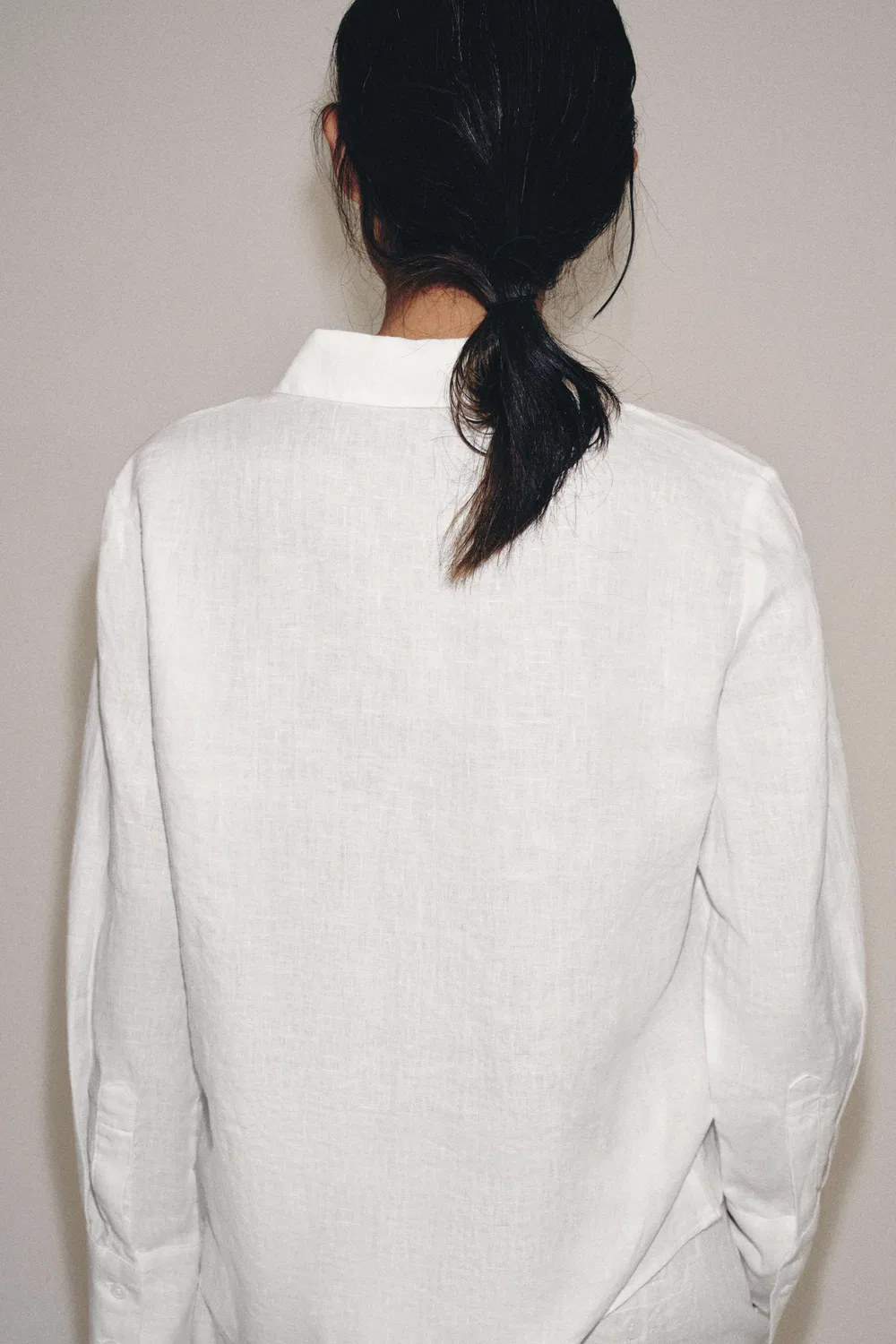 Рубашка из 100% льна из коллекции ZW. ZARA, White — фото 3