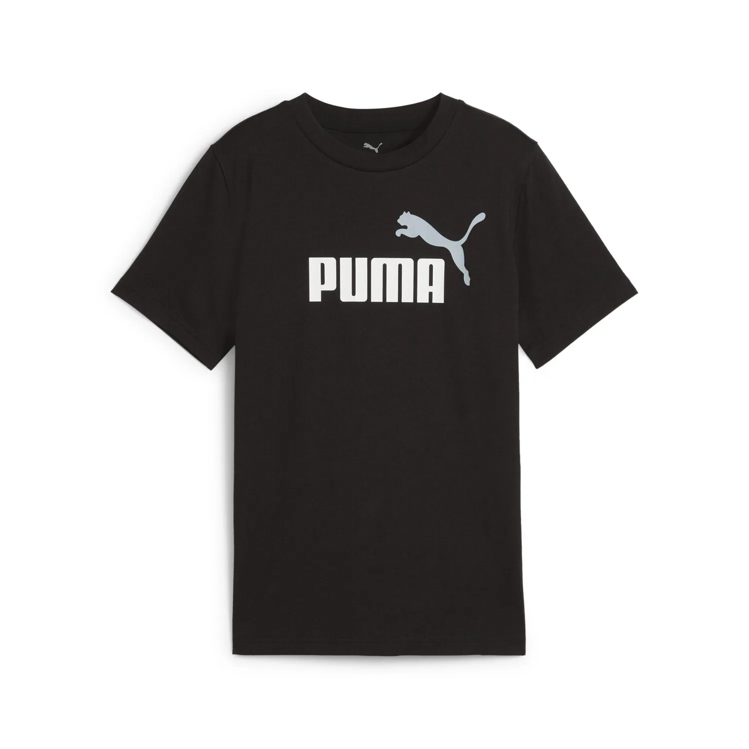 Детская футболка с принтом Essentials Colour No.1 Logo Puma, Черный