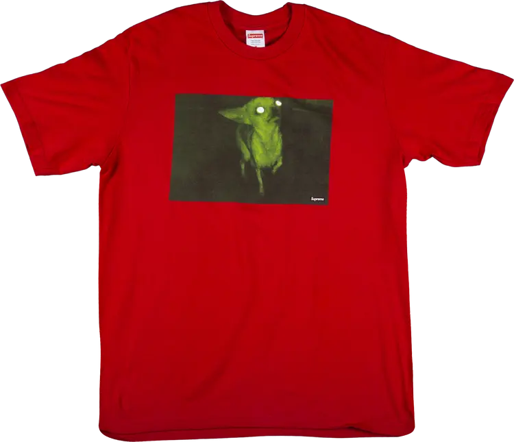 Футболка Supreme Chris Cunningam Chihuahua T-Shirt 'Red', красный — фото 2