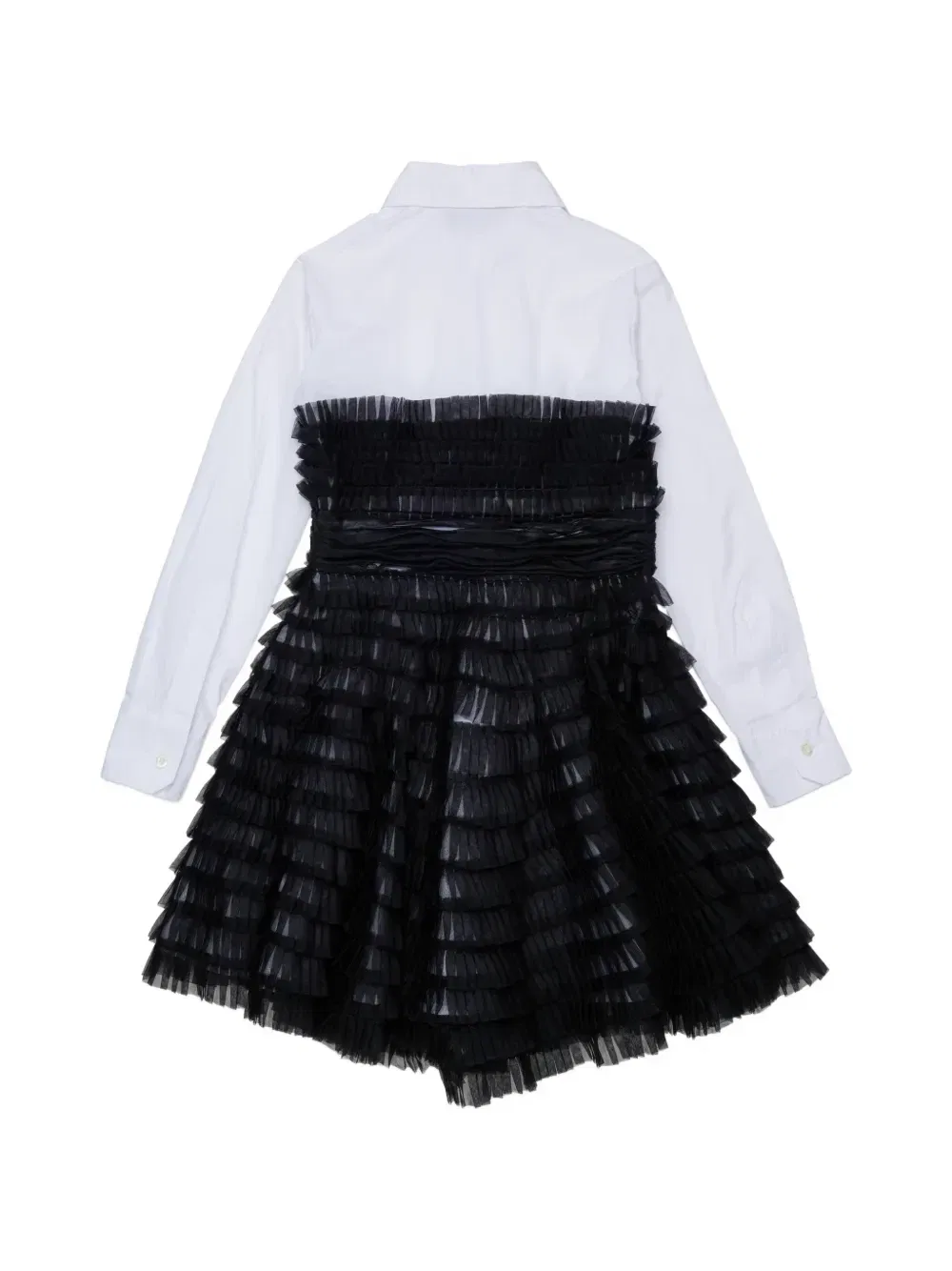 Многослойное платье с оборками Dsquared2 Kids, черный — фото 2