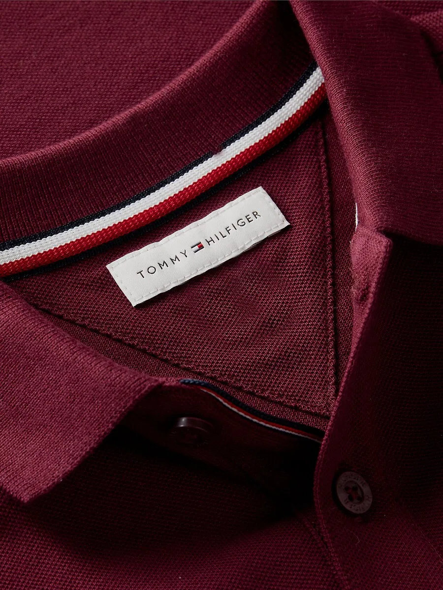 Топ TOMMY HILFIGER 'Essential' темно-красного цвета — фото 4
