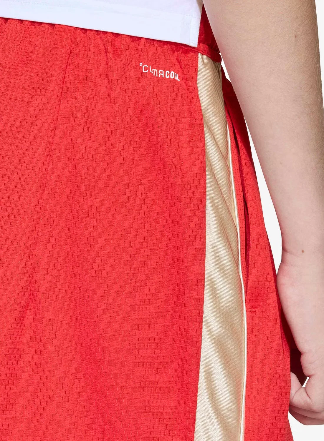 Шорты с сетчатой отделкой Stadium mesh Adidas, красный — фото 4
