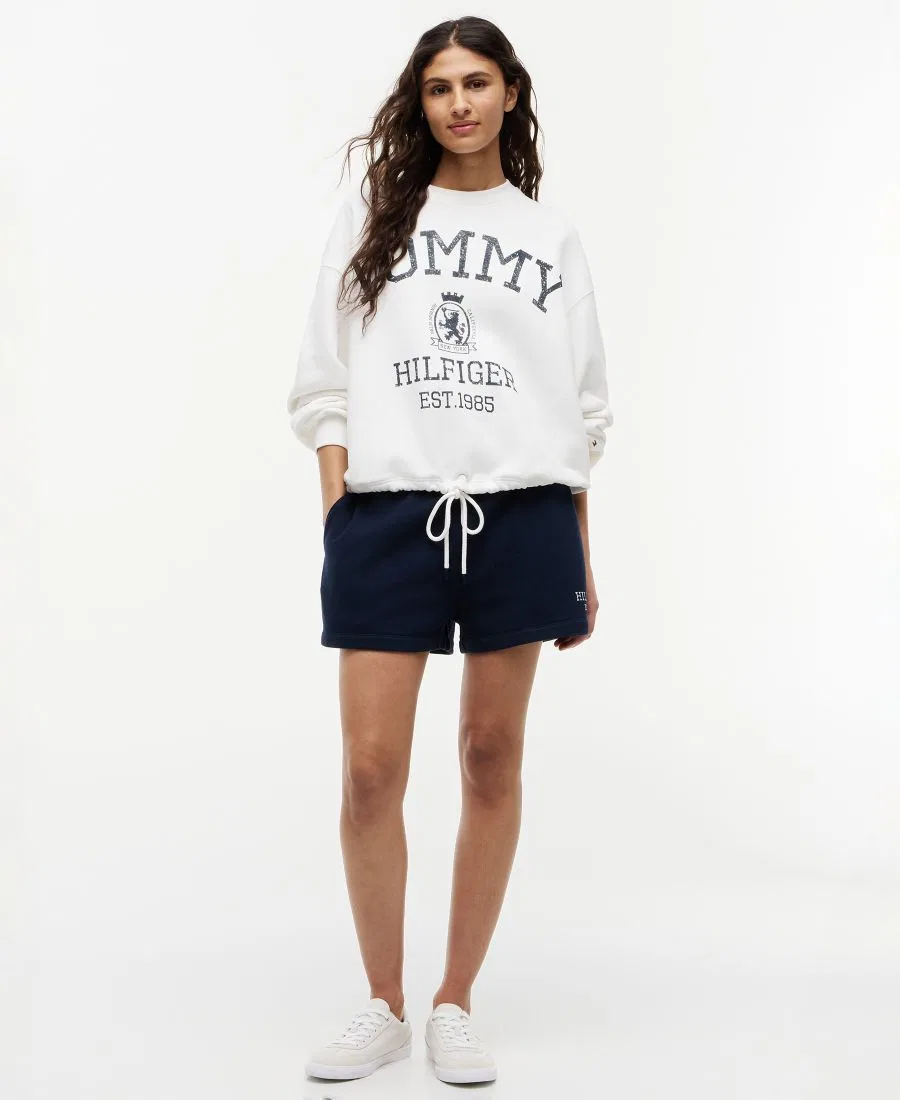 Свитшот женский с круглым вырезом, с принтом Tommy Hilfiger, Ecru — фото 2