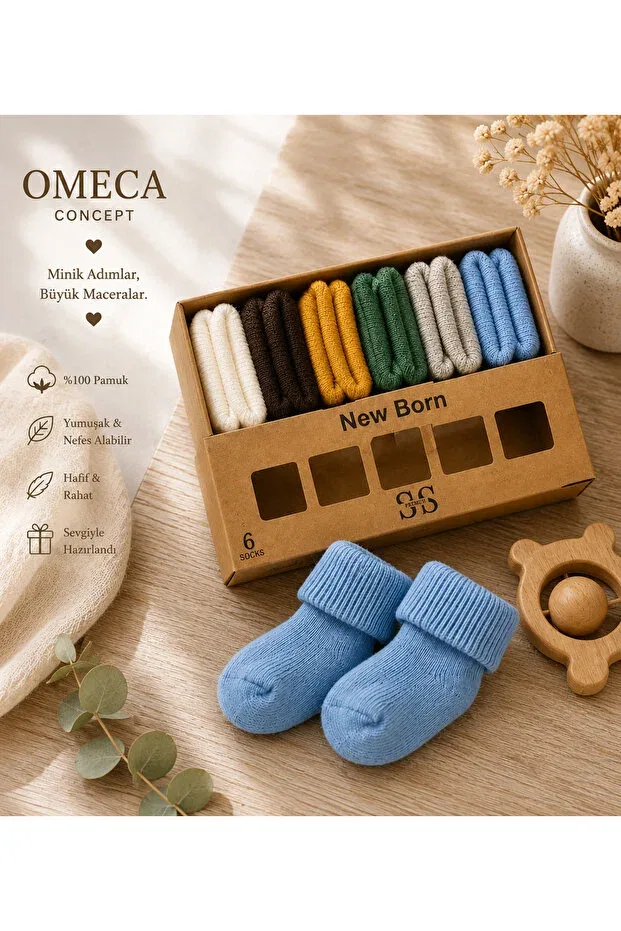 Детский комплект носков для новорожденных хлопковый Omeca Concept, Multicolor