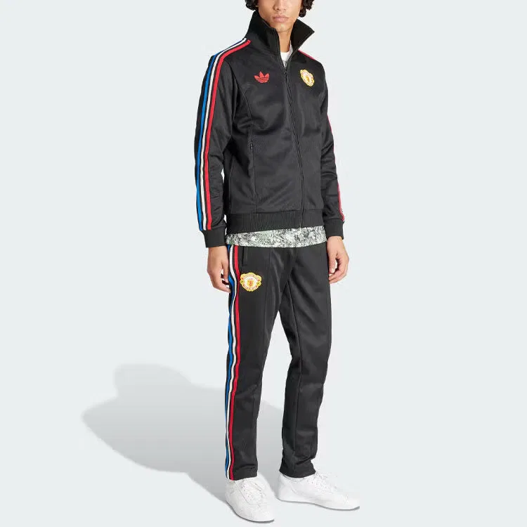 Брюки с принтом Manchester United Stone Roses Originals Adidas, черный — фото 4