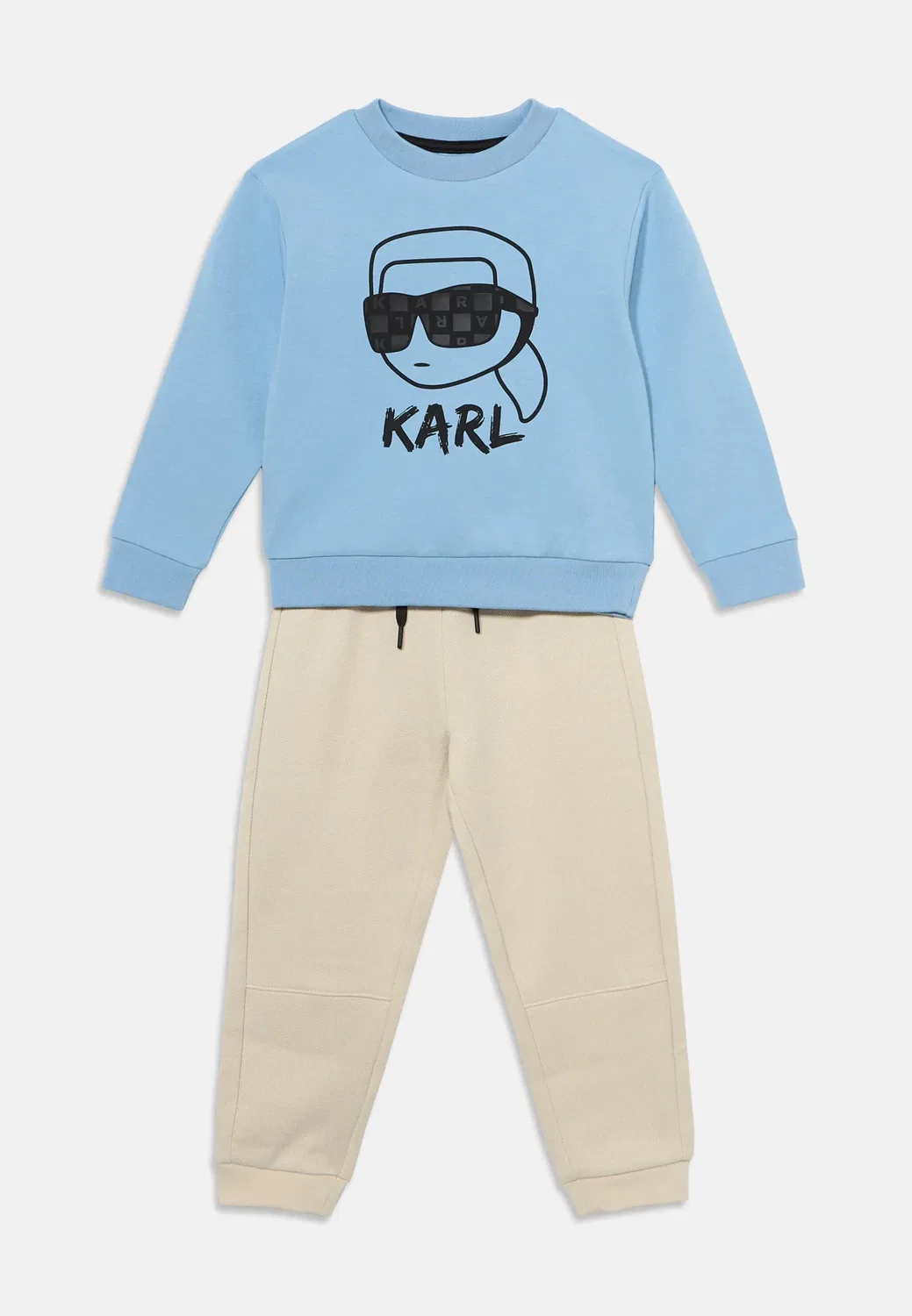 Детский костюм унисекс - толстовка Karl Lagerfeld Kids, Pale Blue/Sand
