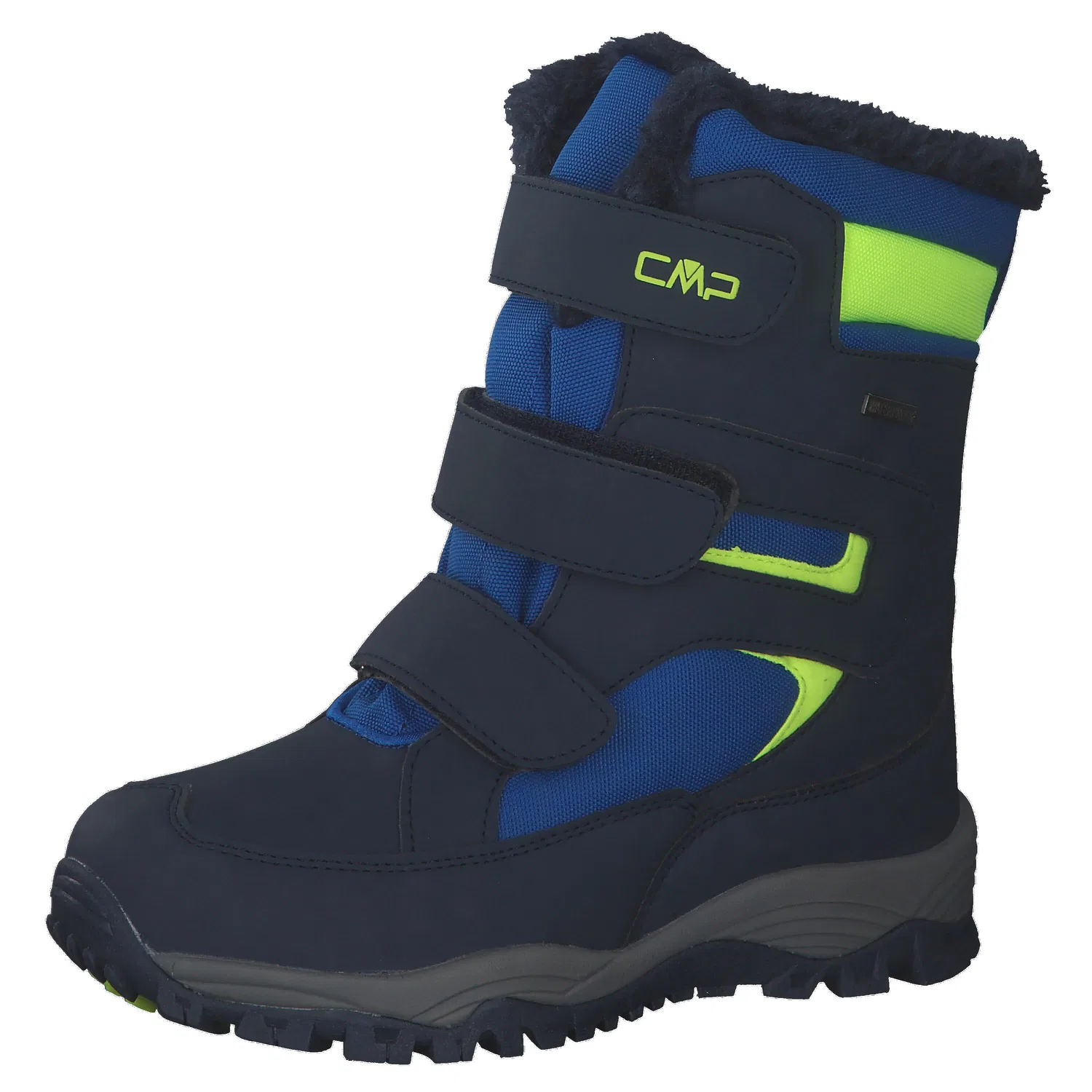 Детские зимние ботинки на липучках Kids Hexis Snow Boot WP Cmp, Темно-синий