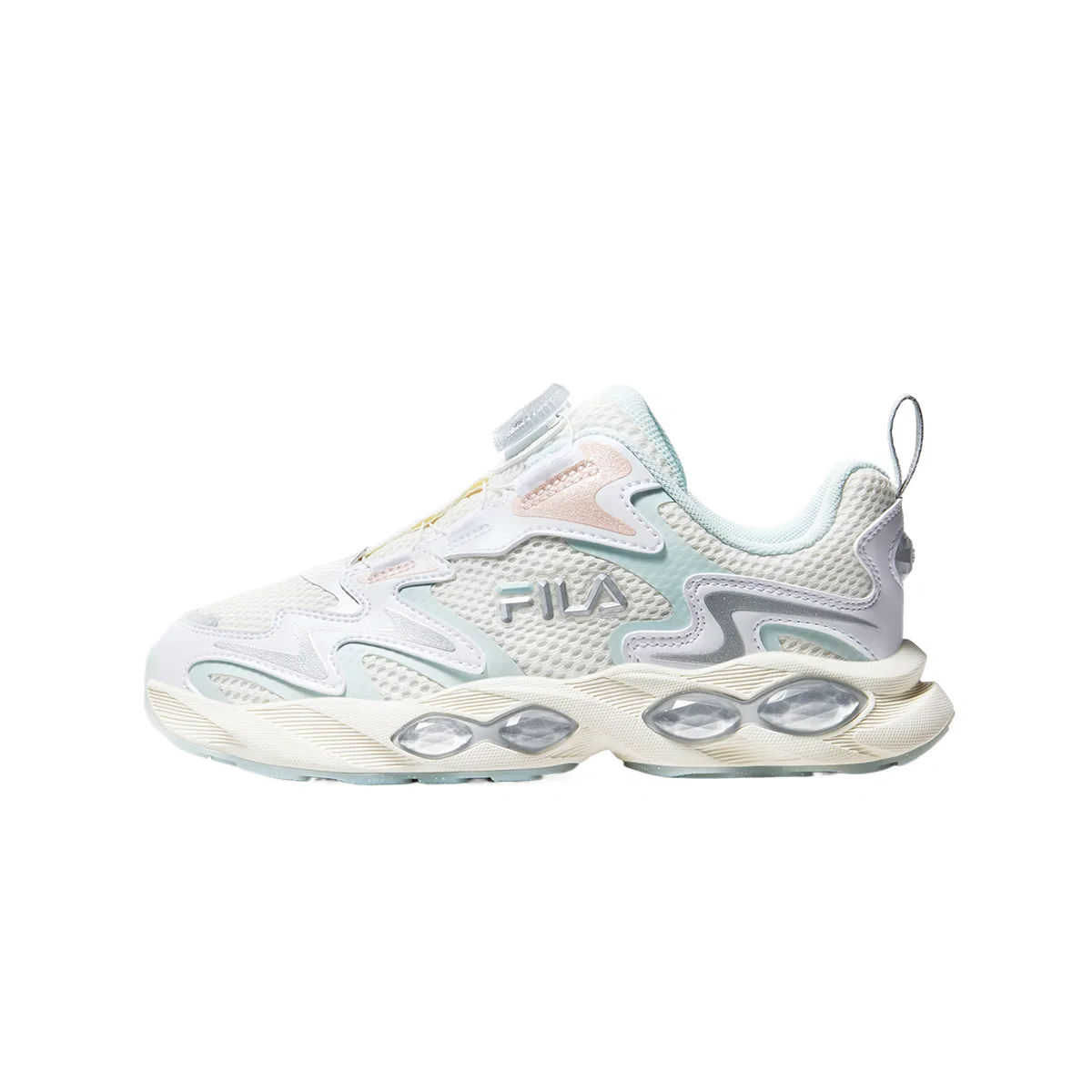 Детские кроссовки для бега с ретро-стилем FILA KIDS, Milk White/Warehouse Blue