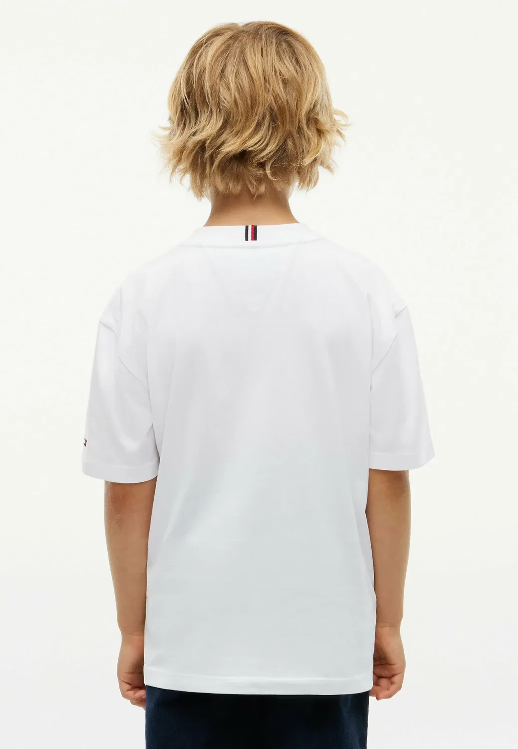 Футболка с круглым вырезом и логотипом - футболка с принтом Tommy Hilfiger, White — фото 3