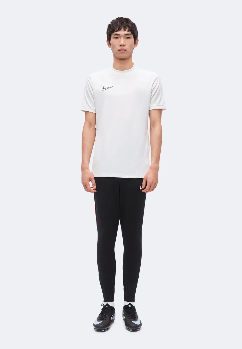 Мужская клубная одежда Турции Nike Performance, Black/Sport Red/White — фото 2