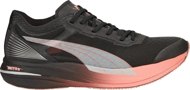

Кроссовки Puma Wmns Deviate Nitro Carbon Black Carnation Pink, черный
