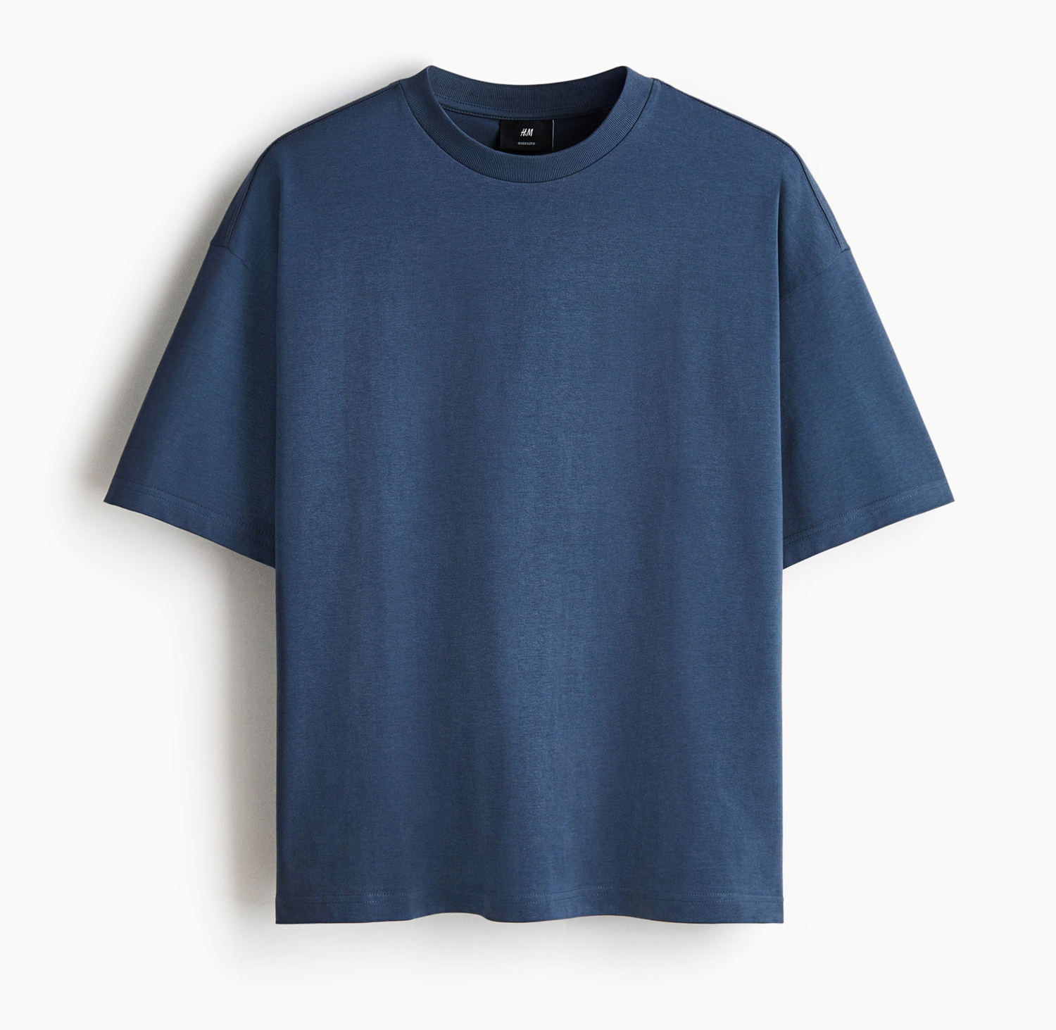 

Футболка H&M Cotton Oversized Fit, синий