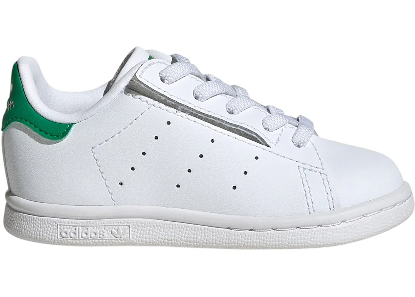 Детские кроссовки с липучками Adidas Stan Smith Comfort Closure, Cloud White Cloud White Green