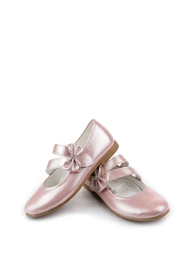 Детские балетки для девочек с бантом Papuçsepeti, Pink — фото 2