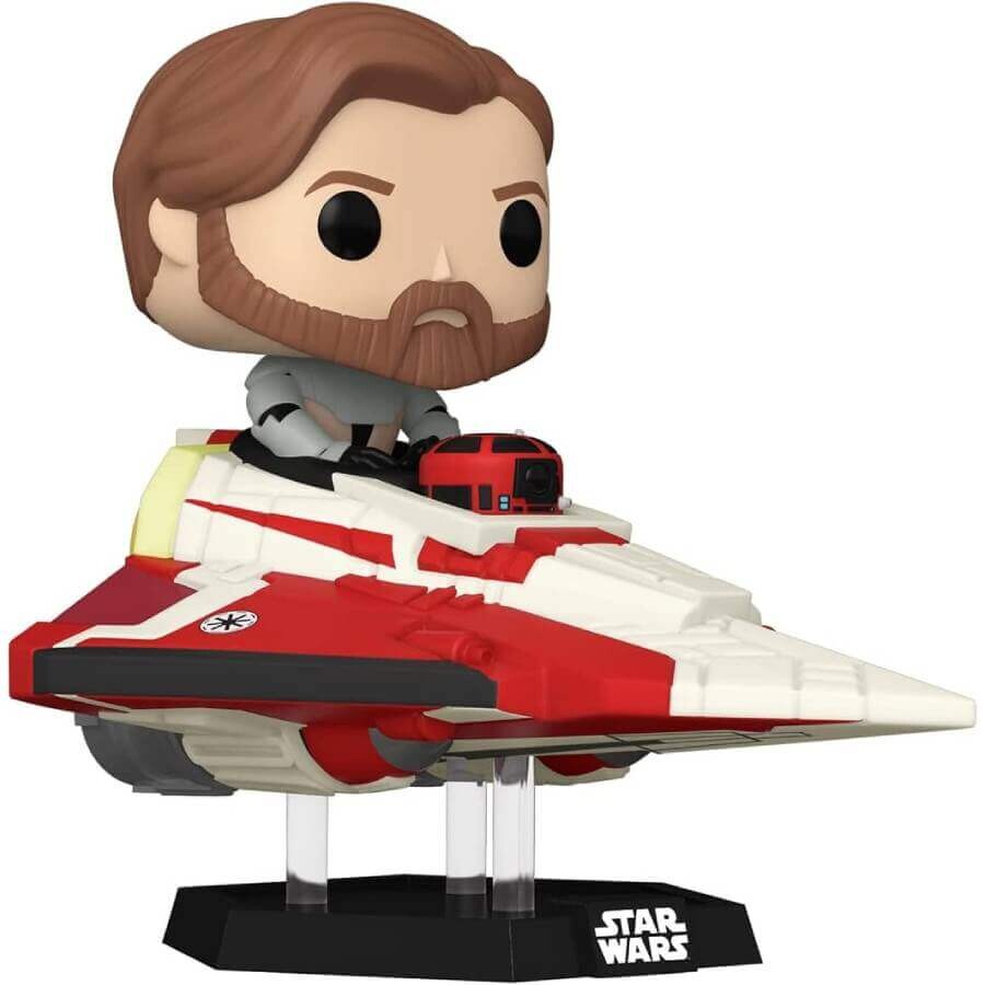 Фигурка Funko POP! Star Wars: Hyperspace Heroes - OBI-Wan Kenobi in Delta 7 Jedi Starfighter — фото 3