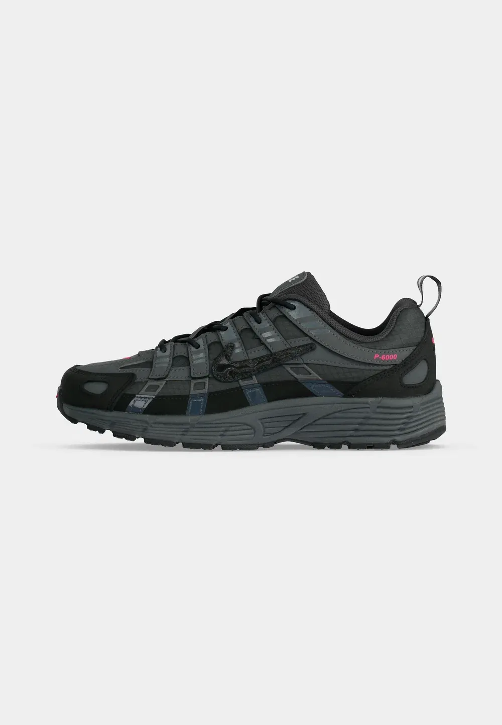 Кроссовки унисекс P 6000 Nike Sportswear, Med Ash/Black/Iron Grey/Hyper Pink/Smoke Grey — фото 2