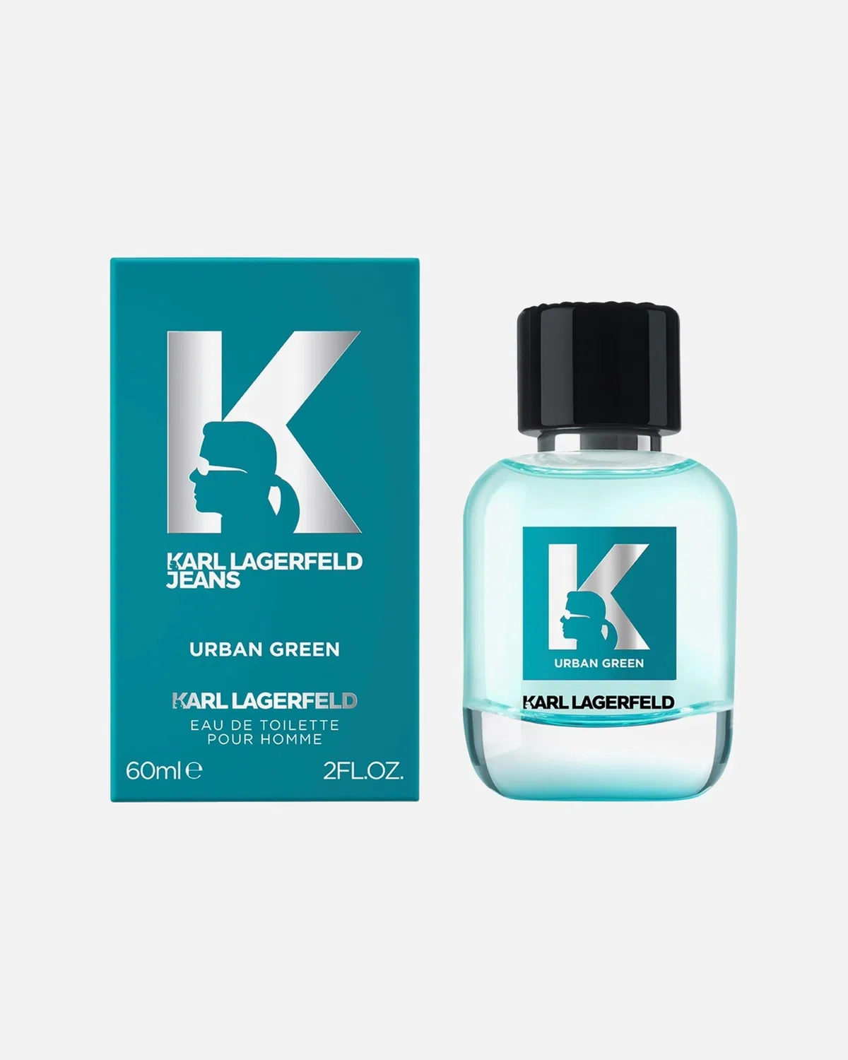 Туалетная вода джинсовая городская зеленая Karl Lagerfeld, 60 Ml — фото 2