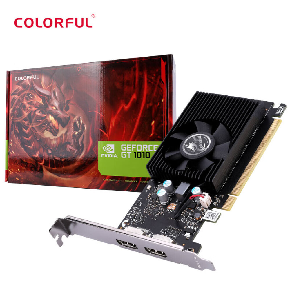 

Видеокарта Colorful GeForce GT 1010 LP 2GB D4