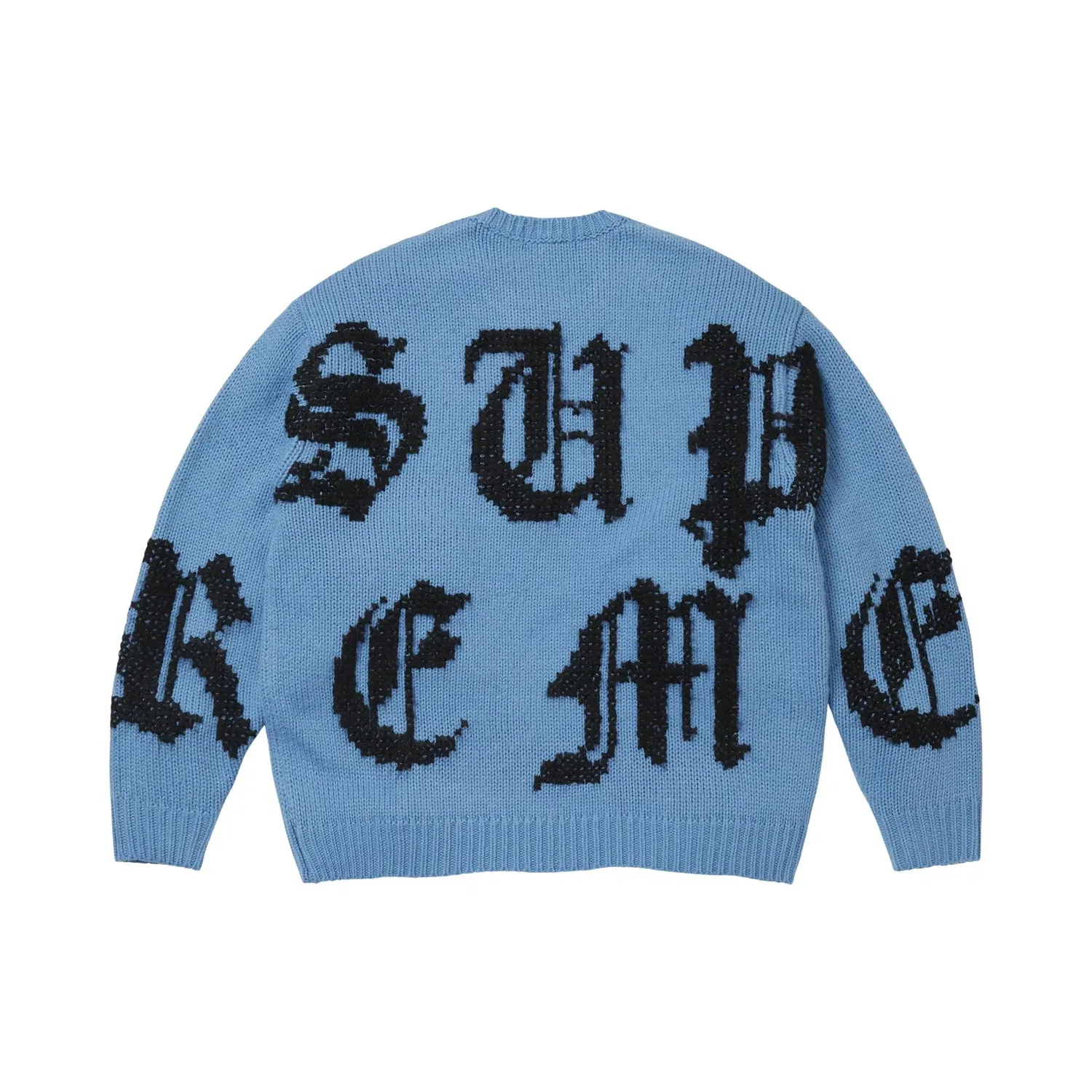 Свитер с вышитым крестом Cross Stitch Logo Supreme, Blue — фото 2