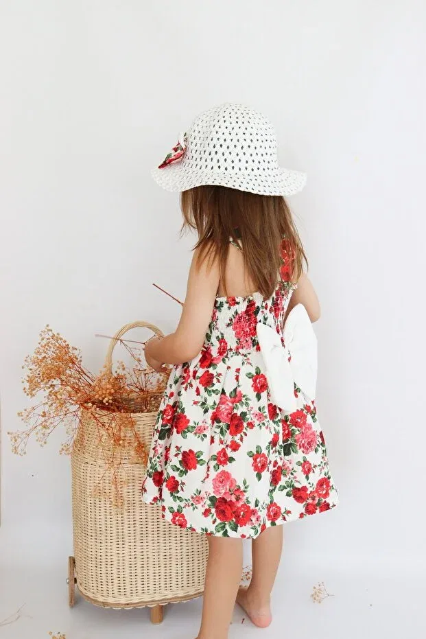 Детское платье для девочек с длинным рукавом marian Colored Baby, Red — фото 4