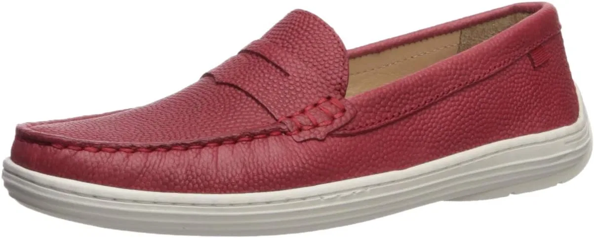 Детские лоферы из натуральной кожи Union Street Marc Joseph New York, Coral Pebble/White