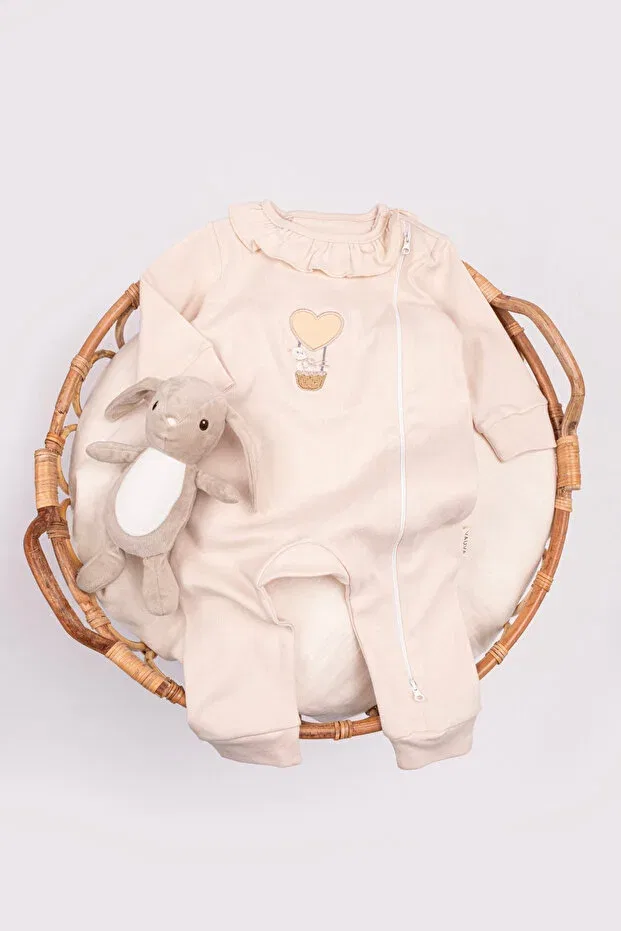 Детский комбинезон для девочек хлопковый Vauva, Beige