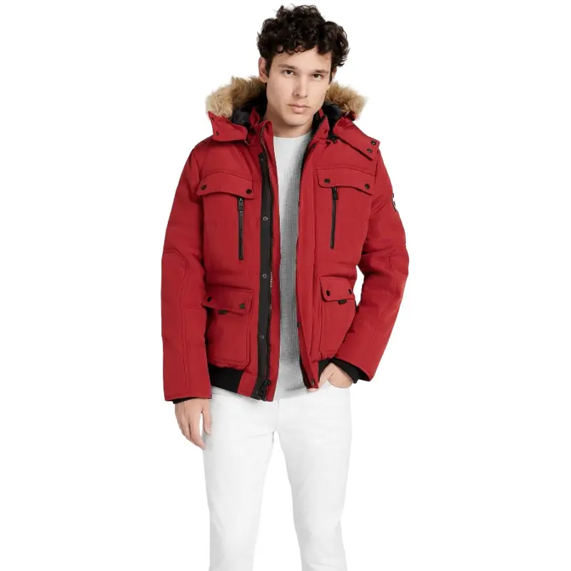 

Куртка Guess Factory Dustin Puffer, красный