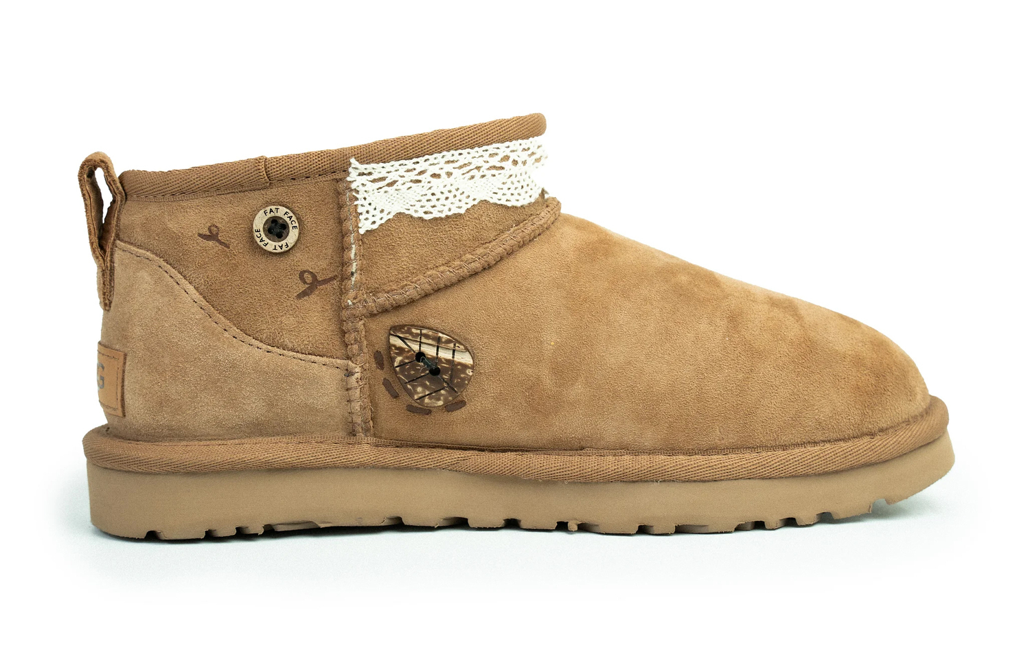 Ботинки зимние короткие UGG Classic Mini, коричневый — фото 2