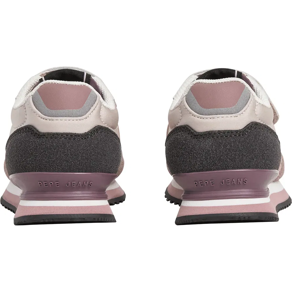 Детские кроссовки для девочек с ремешком Pepe jeans London Fame Slip-On Trainers, Pink — фото 4