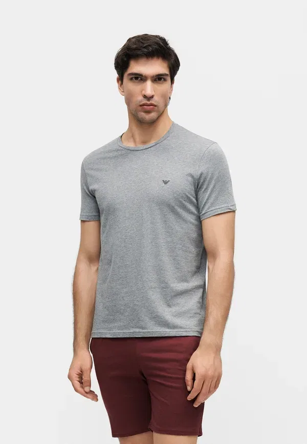 Футболка с круглым вырезом Endurance parte alta, комплект из 2 штук Emporio Armani, черный/серый — фото 4