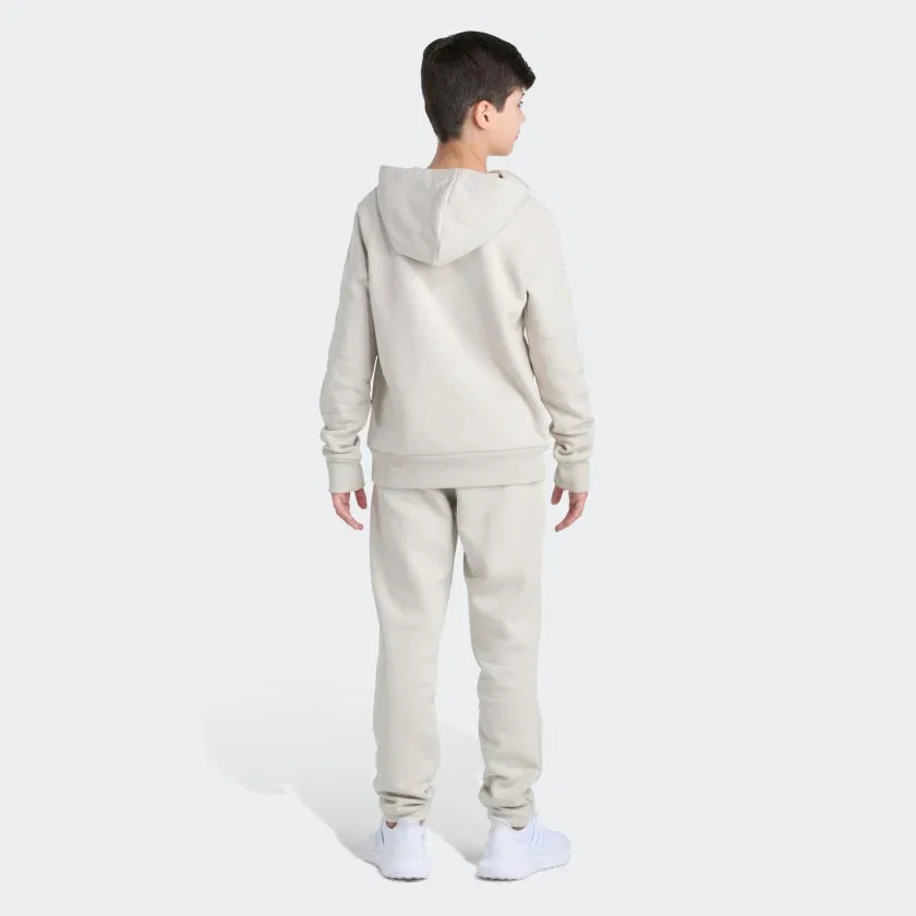 Детский комплект из флиса с длинным рукавом и брюками adidas, Alumina — фото 2