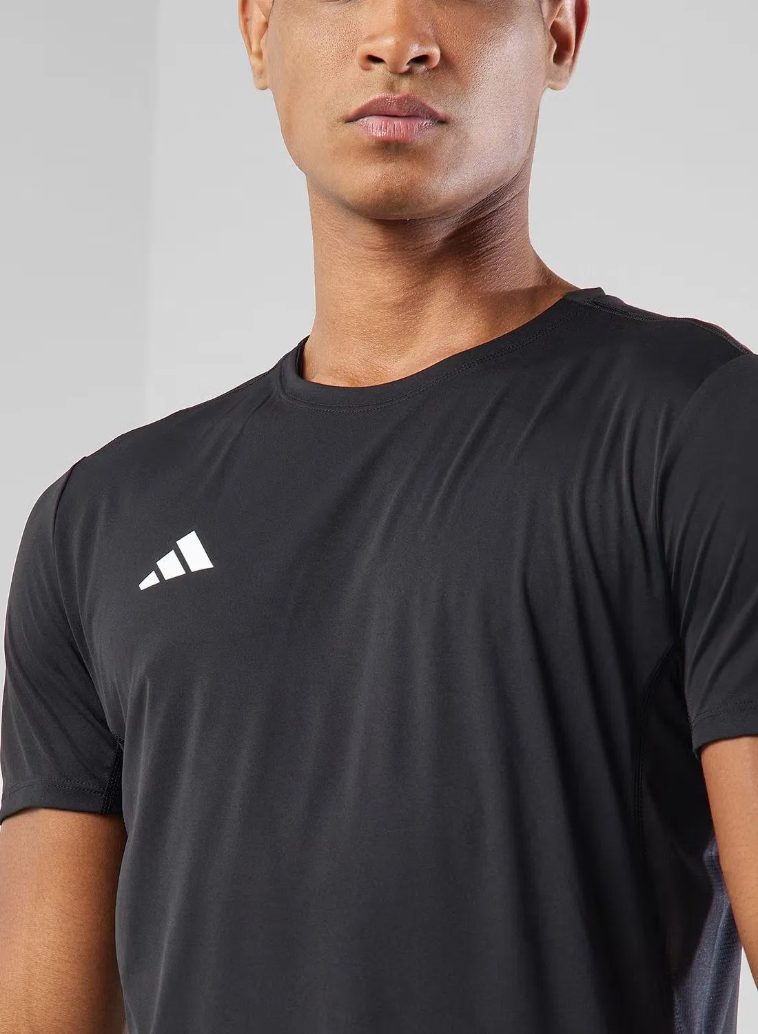 Футболка с коротким рукавом Adizero e tee Adidas, черный — фото 3