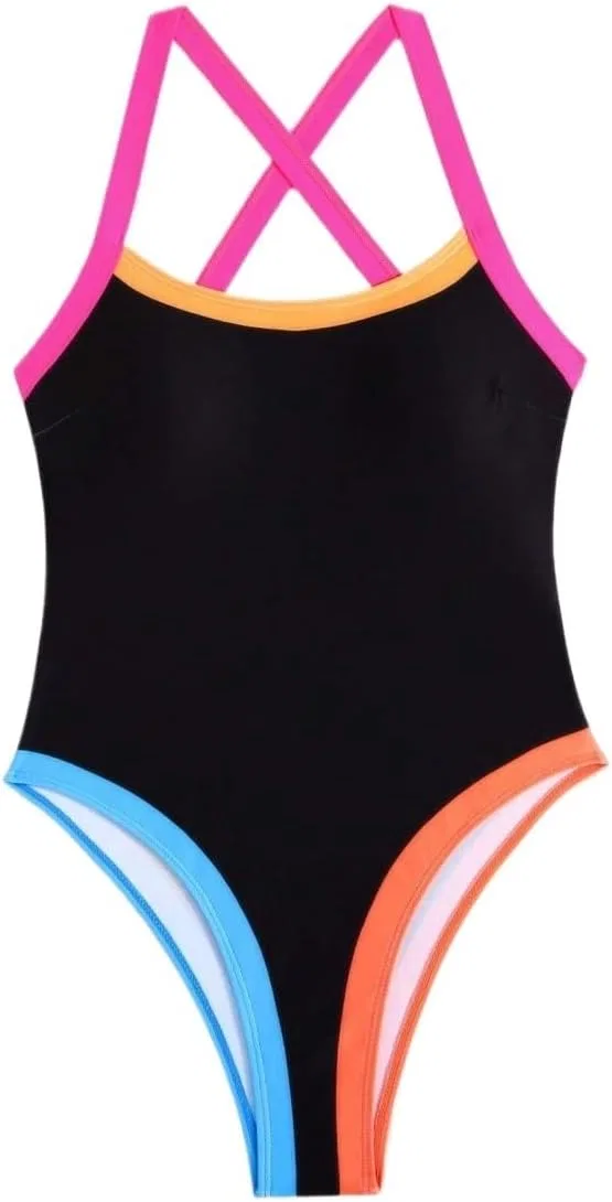 Женский цветной монокини без спинки, Comfortable, Multicolor