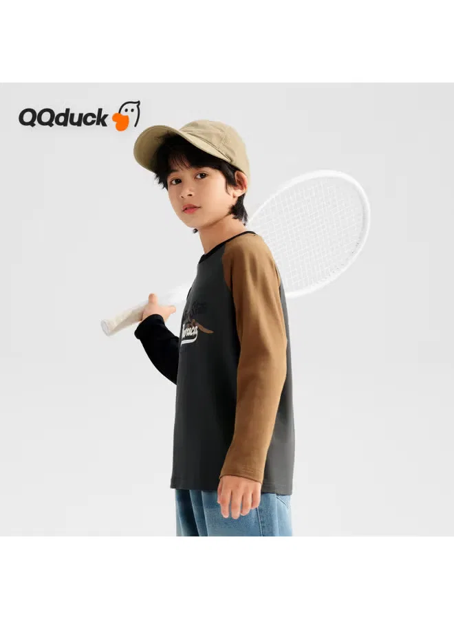 Лонгслив базовый с длинным рукавом Qq Duck, серый