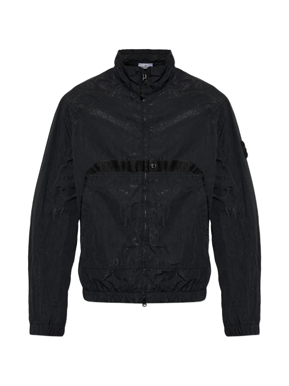 Куртка с нашивкой-логотипом, черная Stone Island, черный