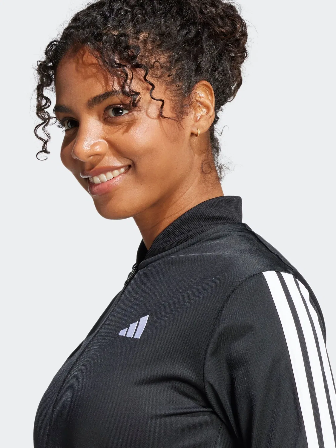 Спортивный костюм adidas Black Essentials 3-Stripes, черный — фото 4