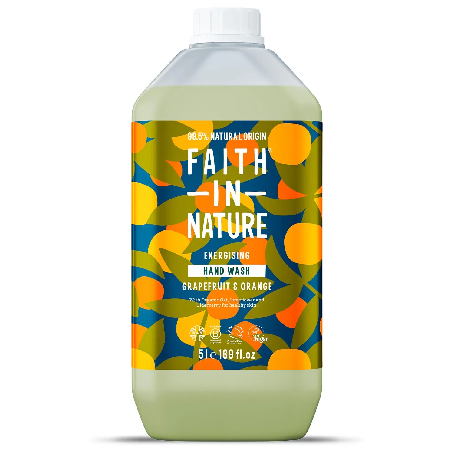 Жидкое мыло Grapefruit & Orange, FAITH IN NATURE, 5000 мл