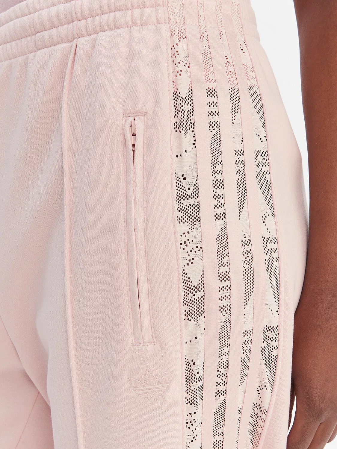 Женские спортивные брюки свободного кроя Firebird Lace Adidas, розовый — фото 4