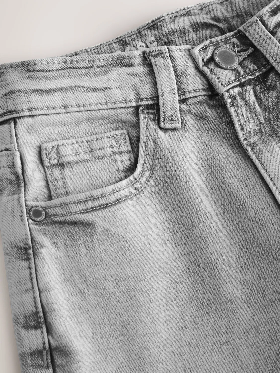 Джинсы свободного кроя, Light Grey Next — фото 3