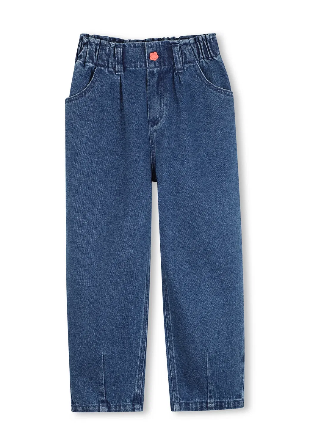 Pantalon en denim - джинсы прямого кроя Kenzo Kids, Dble Stone Brossage