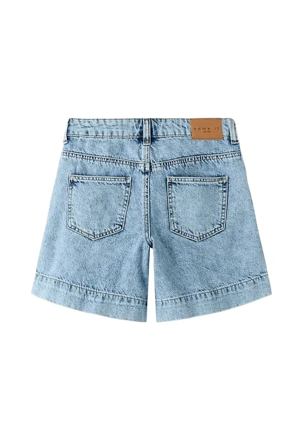 Шорты джинсовые Name It, Light Blue Bleached Denim, светло-голубой — фото 4