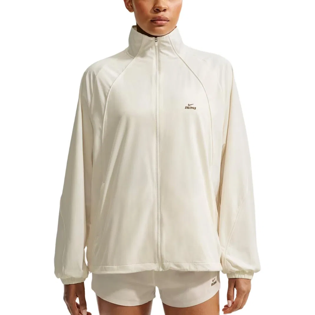 Куртка оверсайз из нейлона с эластаном, Nike, NSKM Actv Ivory