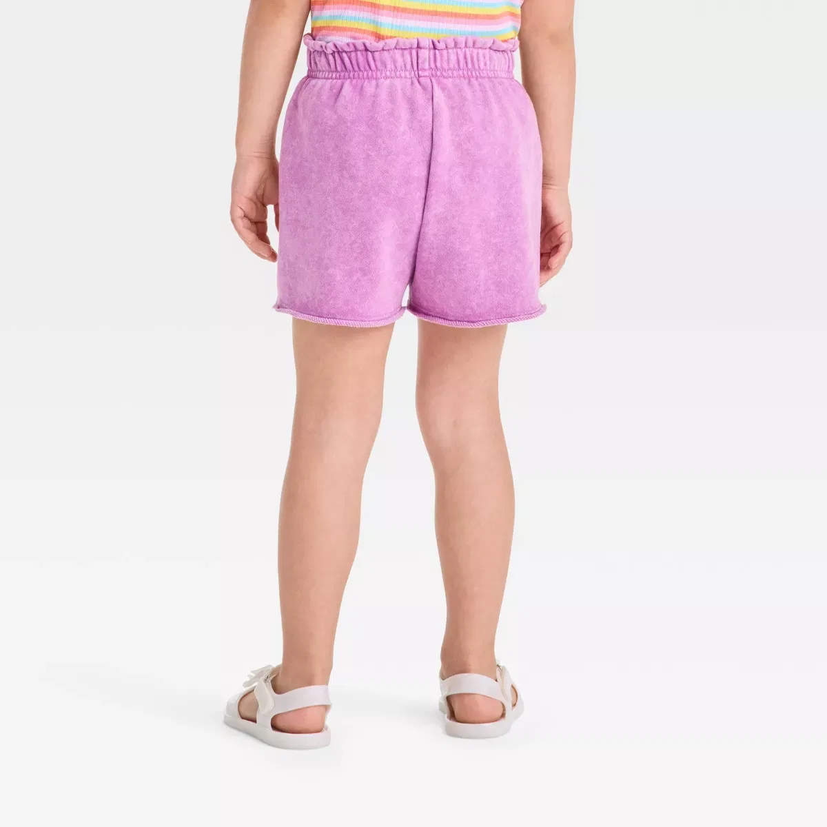 Детские шорты из футера с принтом Grayson Mini INFANT/TODDLER GIRL, Purple — фото 2