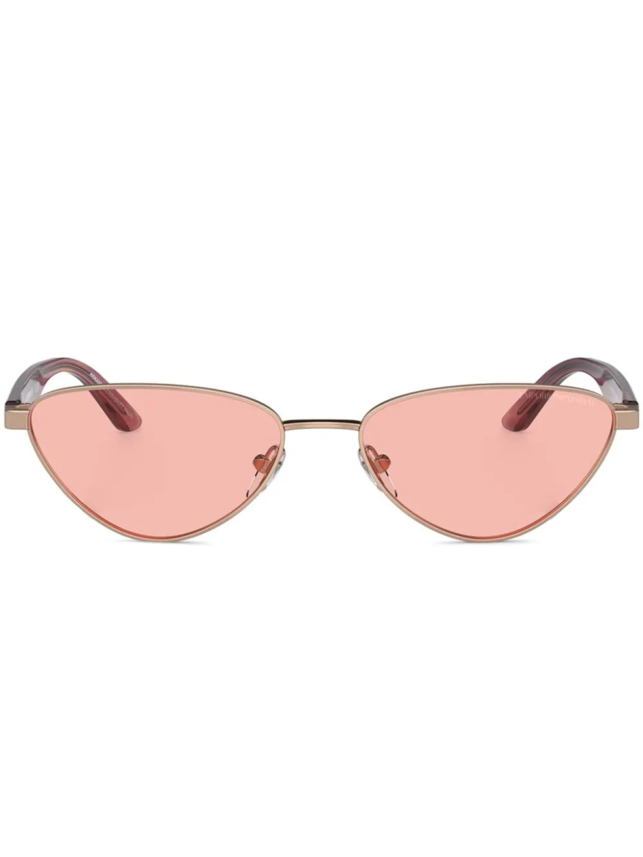 

Emporio Armani солнцезащитные очки в геометричной оправе, розовый