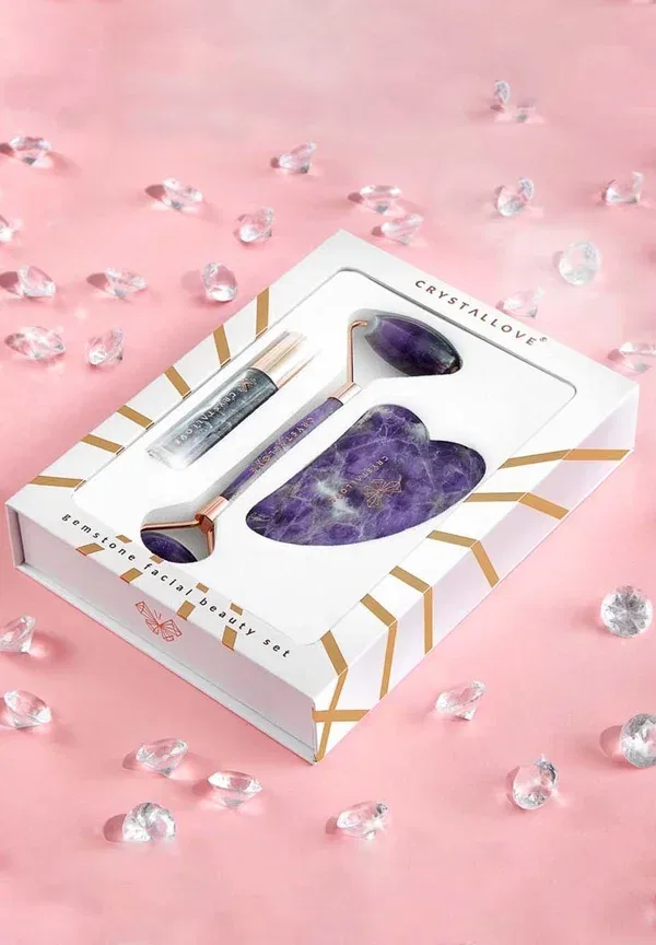Набор для ухода за кожей «Аметист» Crystallove, фиолетовый — фото 2